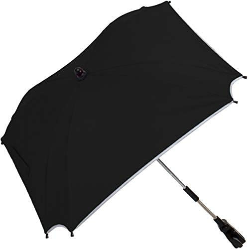 Fillikid XL SONNENSCHIRM für Kinderwagen und Buggys UV-SCHUTZ 50 / Schirm (WASSERDICHT) (SCHWARZ)