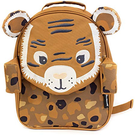 Les Déglingos Petit Sac à Dos Enfant (Speculos le Tigre) - Fille - École Maternelle Crèche - 6 Litres - Marron