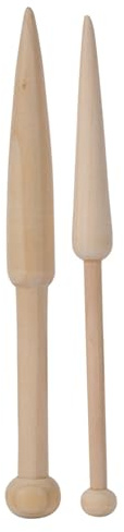 Oumefar Navettes en bois bâton de tissage bricolage outil de tissage laine tige courte tissé pull écharpe tapisserie bois canette bâton Yarn