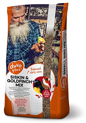 duvoplus, Tarin & chardonneret spécial Mix 15kg, Alimentation délicieuse et équilibrée, Pleine de graines nutritives, Spécialement développé pour Les Oiseaux