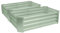 Harbour Housewares Raised Garden Bed - Green - 120 x 60cm - Rectangle - Pack of 2 - Bottomless Galvanised Steel Planter Box for Growing Outdoor Plants, Vegetables, Flowers and Herbs