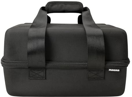 Magma 45 Sandwich Record Bag, Black/Pink, Fits up to 150 Records, Sandwich