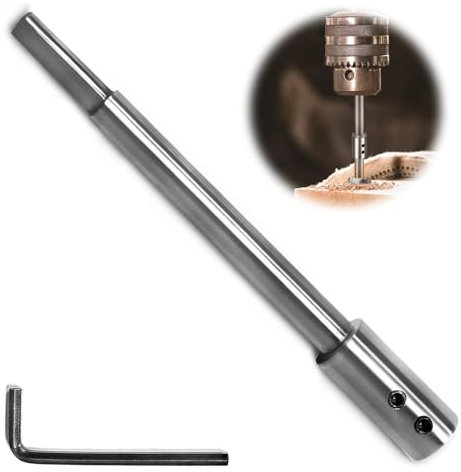 LPZMPZ Bohrer Verlängerung Extra Lang Verlängerung 169mm Kompatibel für Forstnerbohrer mit 3/8-schaft, für Flachfräsbohrer, für besonders tiefe Lochfräsungen und Durchbrüche