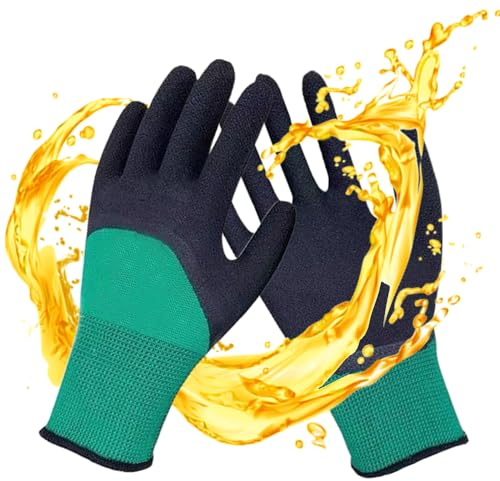 Women Gardening Gloves - Heavy Duty Yard Work Gloves | Waterproof Thorn Resistant Protective Gloves For Weeding, Raking, Planting, Breathable Puncture Proof Garden Accessories For All Seasons