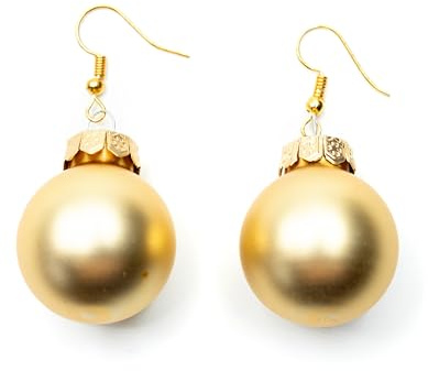 Julgranskulor julgranskula örhängen miniblings julgranskulor jul – handgjorda modesmycken I jul jul guld guld guld – örhängen örhängen förgyllda