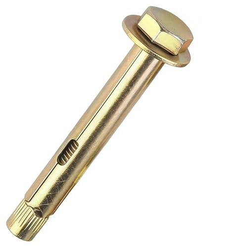 DAIRYCOF 12PCS M8×100mm Hex Sleeve Outer Expansion Anchor Bolts-Heavy Duty Concrete Anchor Screws with Washers for Concrete, Brick, Masonry Walls