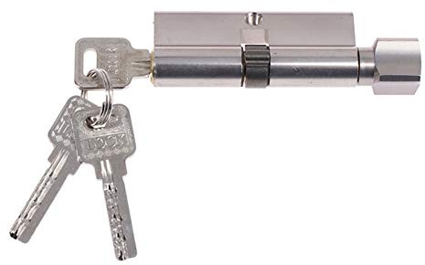 Bombin Cerradura Seguridad,Cilindro Cerradura Segu 70 * 29mm Cerradura de cilindro puerta Pesado 70mm 3 llaves entrada antirrobo latón cerradura seguridad interior dormitorio