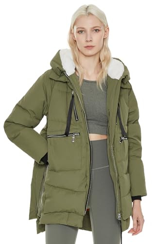 OROLAY Donna Piumino Ispessito Giacca Verde XL