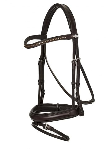 LeMieux Arika Dressage Bridle - Brown/Silver Pony