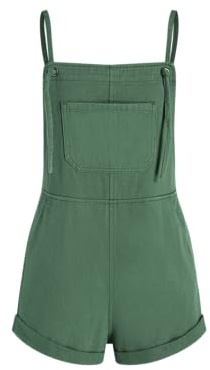 CIDER Overall Shorts For Women Jean Denim Rompers Adjustable Strap Loose Fit Overalls Summer Casual Outfits with Pockets