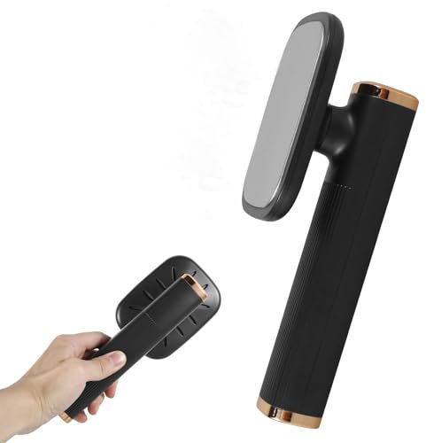 Travel Iron,Portable Clothes Iron,Handheld Iron,Mini Iron,Wrinkle Remover Iron,Dry and Wet Ironing for Clothes Home Travels (Black)