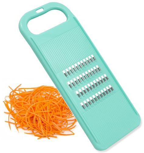 Manual Vegetable Grater Mandoline Veg Chopper Grater Veggie Potato Cutter Handheld Zester Chipper Food Kitchen Shredder Tools for Cucumber Carrot Fries Cabbage Onion Fruits Salad, Pink