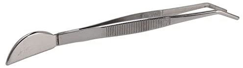 Pinzette per Bonsai in Acciaio Inossidabile con Testa Moon Spa per Allentare il Terreno in Vaso, Piallare lo Stile Curvo G Comodamente in Mano, Facile da Usare con le Pinzette