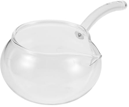 Hemobllo Bicchiere da Tè Vetro con Laterale per Cerimonia Del Tè Coppa Gong Fu per e Condividere Design Innovativo e