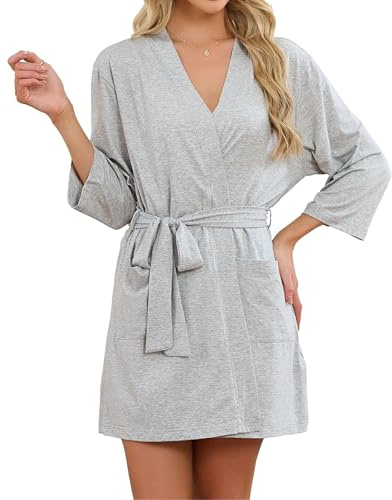 U2SKIIN Womens Dressing Gown, Soft Shawl Collar Warm Spa Dressing Gowns
