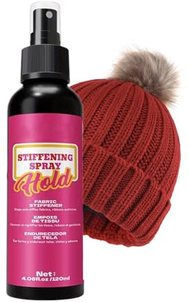 Spray rigido tessile per il libero creativo, 120 ml ad asciugatura rapida, a lunga durata e multifunzionale, Mist fissatore e indurente per abbigliamento e cappelli, per cappelli di lana feltro