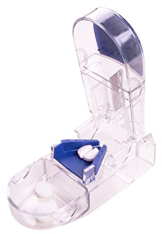 Gima 25743 Tagliapillole Ultra, con Sistema di Sicurezza per Evitare Tagli Accidentali