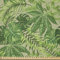ABAKUHAUS Grünes Blatt Stoff als Meterware, Frischer Dschungel Aloha, Microfaser Multi Zweck Dekostoff für Kunsthandwerke, 3M (230x300cm), Apfelgrün Farngrün Beige