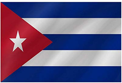 R&F srls Bandiera Cuba Nazionale Tessuto Misura Standard 90 X 150 cm