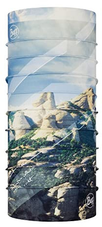 BUFF Coolnet UV+ Multifunktionstuch Montserrat (Berge), blau