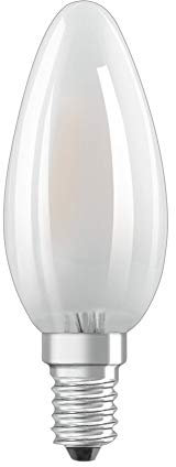 OSRAM Filament LED Lampe mit E14 Sockel, Kaltweiss (4000K), Kerzenform, 2.5W, Ersatz für 25W-Glühbirne, matt, LED Retrofit CLASSIC B