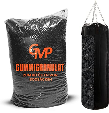 GMP 120 Kg Boxsackfüllung Gummigranulat Füllmaterial für Boxsack Boxbirne Wandschlagkissen Makiwara Maisbirne Boxbirne Schlagbirne Trittsack
