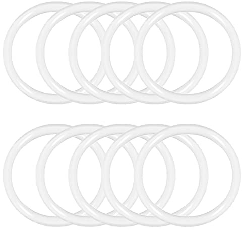 QUARKZMAN Guarnizione O-ring in silicone ID da 20 mm x 10 pezzi rondella rotonda piatta guarnizione anello di tenuta per porta in vetro maniglia trasparente