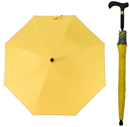 HEFJIAYCIQ Bastón Paraguas 2 En 1, Ligero Portátil Bastón Paraguas Combinación, para Senderismo Montañismo Trekking,K,83cm/33inch