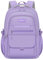 HORHEAR Mochila escolar para niñas, mochila estética para mujer, bonita bolsa de libros preparada para la universidad (Morado)