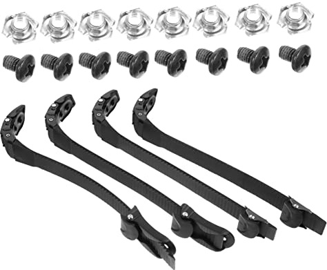 UPKOCH Pièces Détachées et Accessoires Rollers Boucle de Chaussures de Patin à roulettes en PVC, Sangle Réglable, Fixation Stable, Vis pour Patins | Pvc, Longueur Réglable, Fixation Stable Vis Incluses, pour Patins et Chaussures de Roller