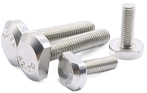 Lkq-Boulons à cinq pans M10 M12 304 acier inoxydable T Type vis rainure en T poinçon en forme de T fraiseuse tige filetée capuchon de serrage boulon, Solide et résistant à l’usure(110mm,M10(1pcs))