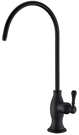 Delle Rosa Drinking Water Purifier Faucet, Commercial Filtration Faucets for Under Sink Water Filter System, Modern Stainless Steel Matte Black Kitchen Bar Sink Drinking Water Faucets,Non-Air Gap