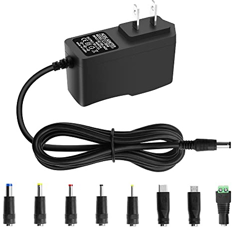 Arkare 5V 1A DC Power Supply Adapter 5W AC/DC Charger AC 100V-240V to D C 5 Volt 1Amp 0.5A Replacement Power Cord for Security Camera Baby Monitor Graco Swing TV Box Raspberry Pi Type C with 8TIPS