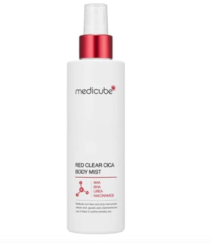 Medicube Bright Red Cica Body Mist Soothing and Soothing for Sensitive Skin Korea Skin Care 200ml White