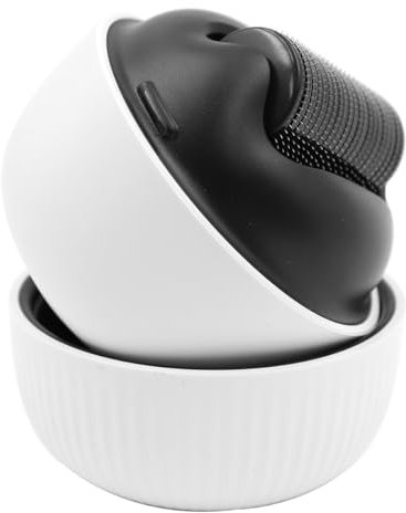 Ieron Derma Roller Dispositivo per Il Trattamento di microaghi con 1200 microaghi in Vero Titanio per Viso, Corpo e Capelli - Efficace Strumento di miglioramento della Bellezza