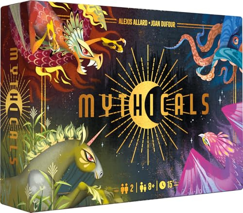 Asmodee - Repos Production - MYTHICALS - Brädspel - Brädspel - Vuxna och barn från 8 år - 2 spelare - 15 minuter - Svensk version