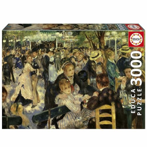 Educa - Puzzle da 3000 pezzi per adulti | Ballare a El Moulin. Include il servizio per pezzi smarriti fino a esaurimento scorte. Misure: 120 x 85 cm. Dai 14 anni (20311)