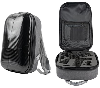 Bärryggsäck för DJI RS 4 mini gimbal stabilisator tillbehör, stötsäker hård bärväska reseryggsäck axelväska för DJI RS 4 Mini, Svart