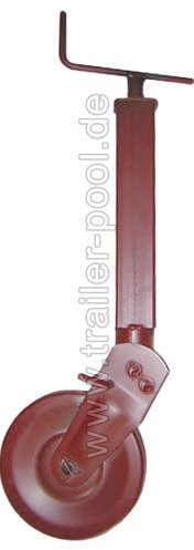 Simol Stützrad grundiert 800 kg klappbar, Stahblechrad