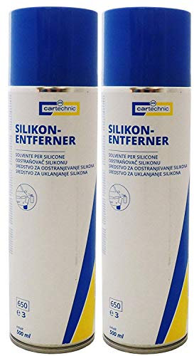2x Silikonentferner Spray 500ml z.B. für Autolack, Silikonreiniger, Silikonlöser