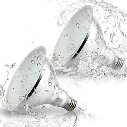 HiBay 2 Packs 15W Par38 E27 LED Bulbs Warm White | IP65 Spot Lights, PAR Reflector Floodlight, 240V, 1400 Lumen Eqv 150W Halogen, for Outdoor Use