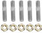 For Stehbolzen M10 Für Auspuff-Stehbolzen Stiftschraube Auspuffkrümmer Bolzen M10X1.25 50Mm Turbo Stud Kit Ersatz Für Dsm 1G, Evo1~10