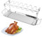 PIQIUQIU Hähnchenschenkel Halter, Edelstahl Chicken Rack Hähnchenkeulenhalter für 14 Hähnchen-Keulen Grill Spülmaschinenfest, Nicht haftend, langlebig