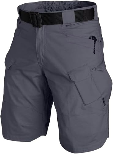 Judy1980 Pantaloncini Uomo Sportivi Pantaloncini Tattici Classici da Uomo Pantaloni Corti Multitasche Impermeabili Aggiornati Ad Asciugatura Rapida Caccia All'Aperto Pantaloncini Cargo