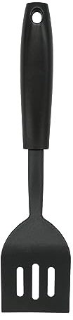Fackelmann Initial, mini paletta scanalata in plastica, per fette di pesce, spatola da cucina antiaderente, antigraffio, per hamburger, resistente al calore, utensile da cucina drenante e frittura,