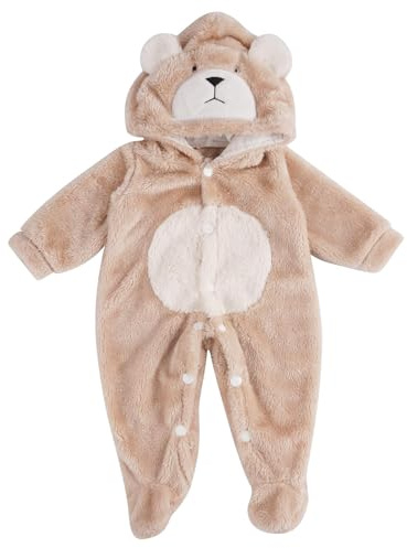 BABESIDE Reborn Baby Doll Clothes Set for 17-22 Inch Dolls Accessories, Cute Bear Baby Doll Clothes with Hat for Realistic Baby Dolls Girls & Boys, Khaki