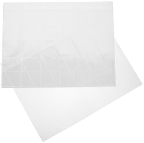 Holibanna 10sheets Transparent Stamp Storage Pages Loose-Leaf Coin Holders for Stamps Photos Collectibles Design for Easy Viewing Organization