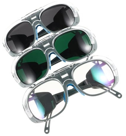 Lurrose 3Paires Lunettes De Transparentes Pour Travail Protection Des Yeux Équipement De Lunettes Multifonctionnelles Chocs Pour Cyclisme