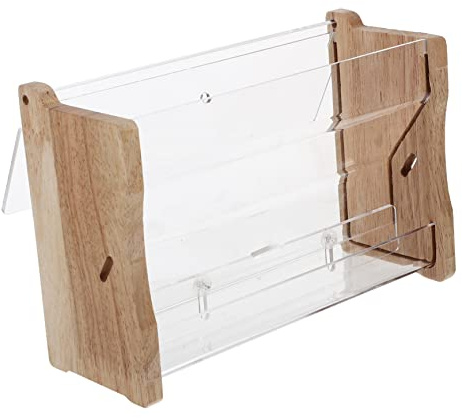 UKCOCO Récipient De Nourriture Automatique pour Poules Acrylique Transparent Distributeur Pratique pour Élevage De Volaille Et Oiseaux Équipement De Nourriture pour Animaux