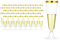 Yuedefly 50 pcs Plastic Champagne Flutes Set,5oz Cocktail Glasses with Golden Rim, Reusable Prosecco Glasses, Wine Cups for Parties, Wedding, Thanksgiving Day, Christmas,Birthdays, Picnic
